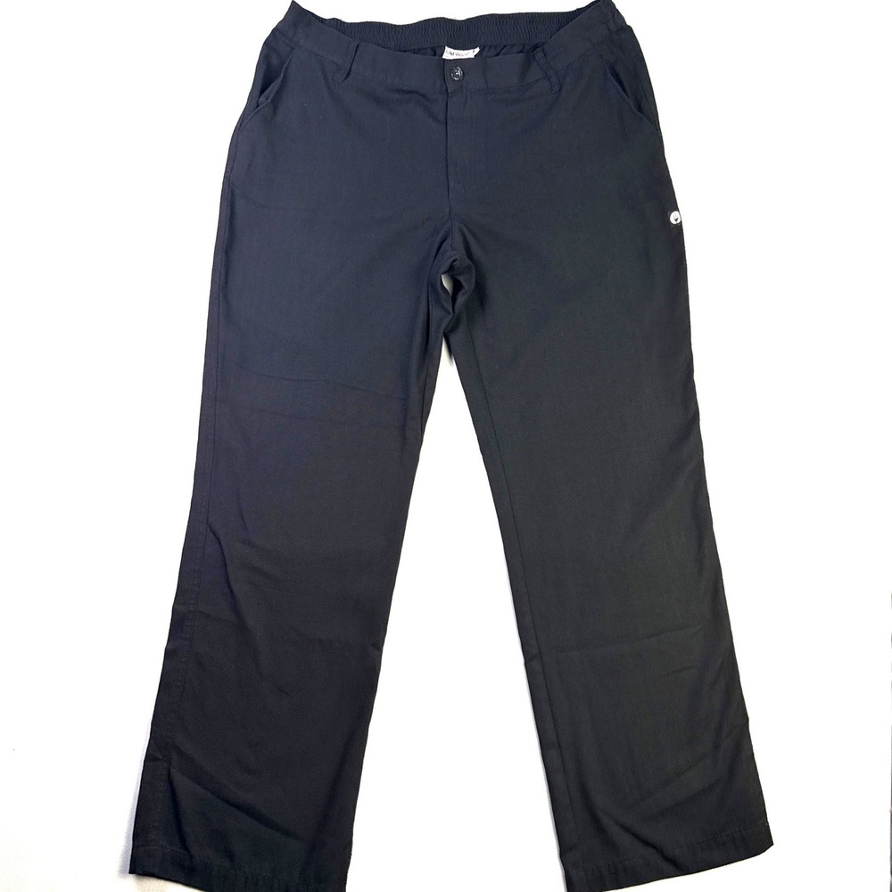 Chef Works Black Professional Kitchen Cook Pants Mens XL Elastic Back Twill